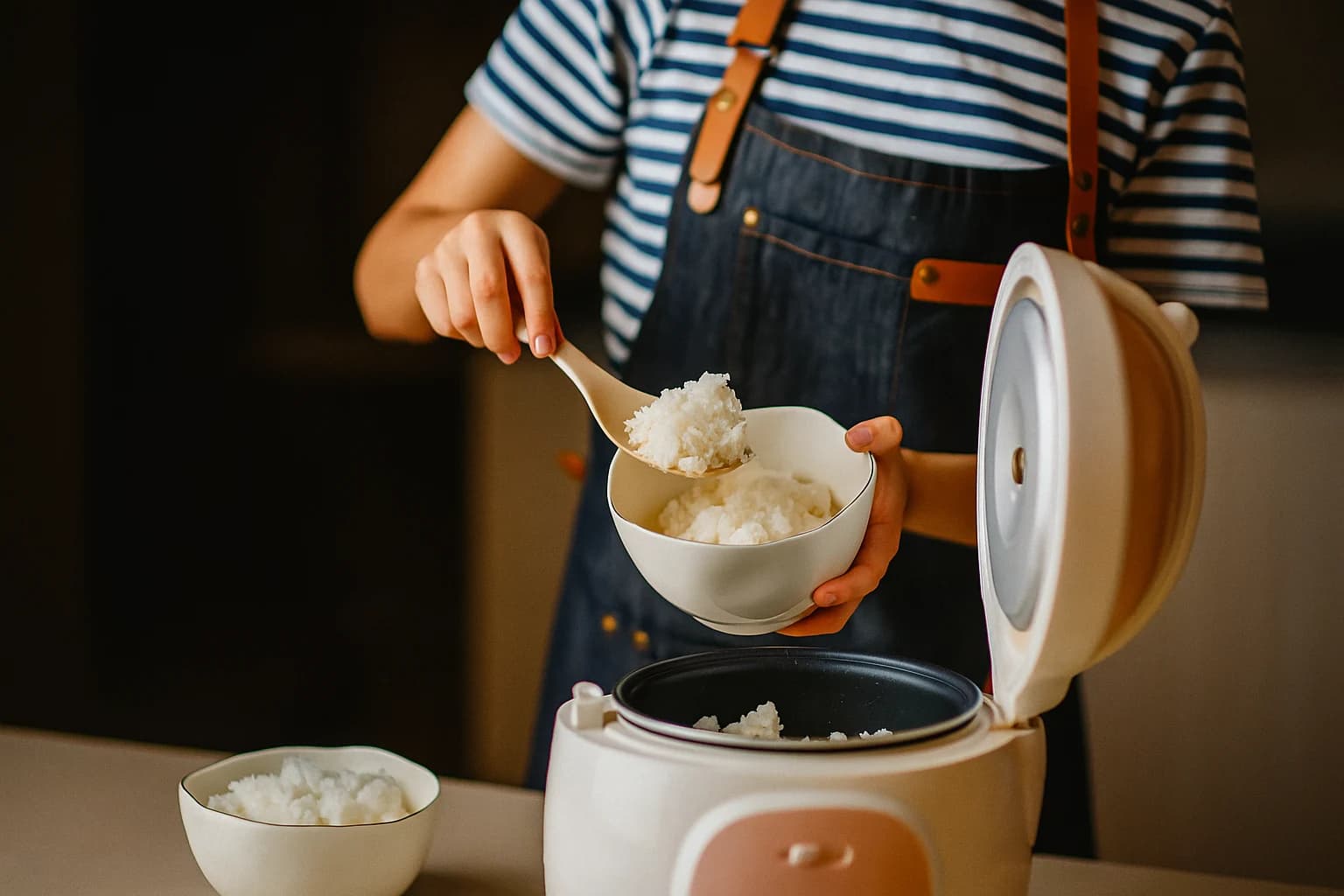 how to make sticky rice in rice cooker — water ratio and soaking