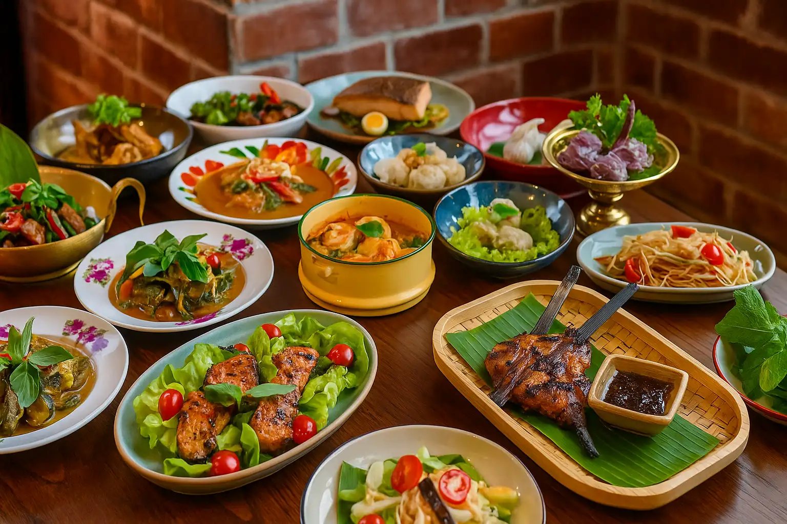 is thai food healthy — balanced bowl example