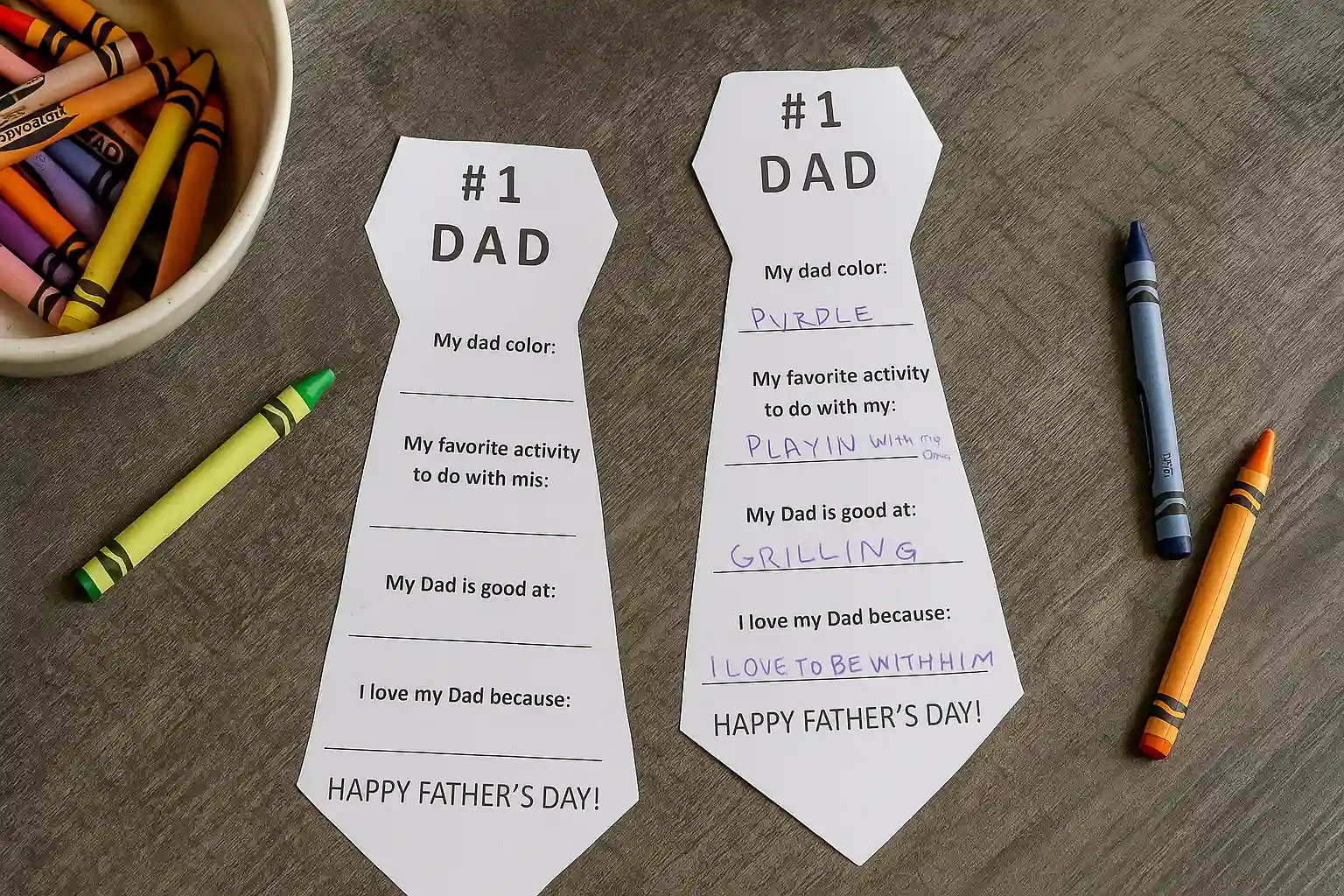 fathers day craft ideas — easy handmade gifts for family