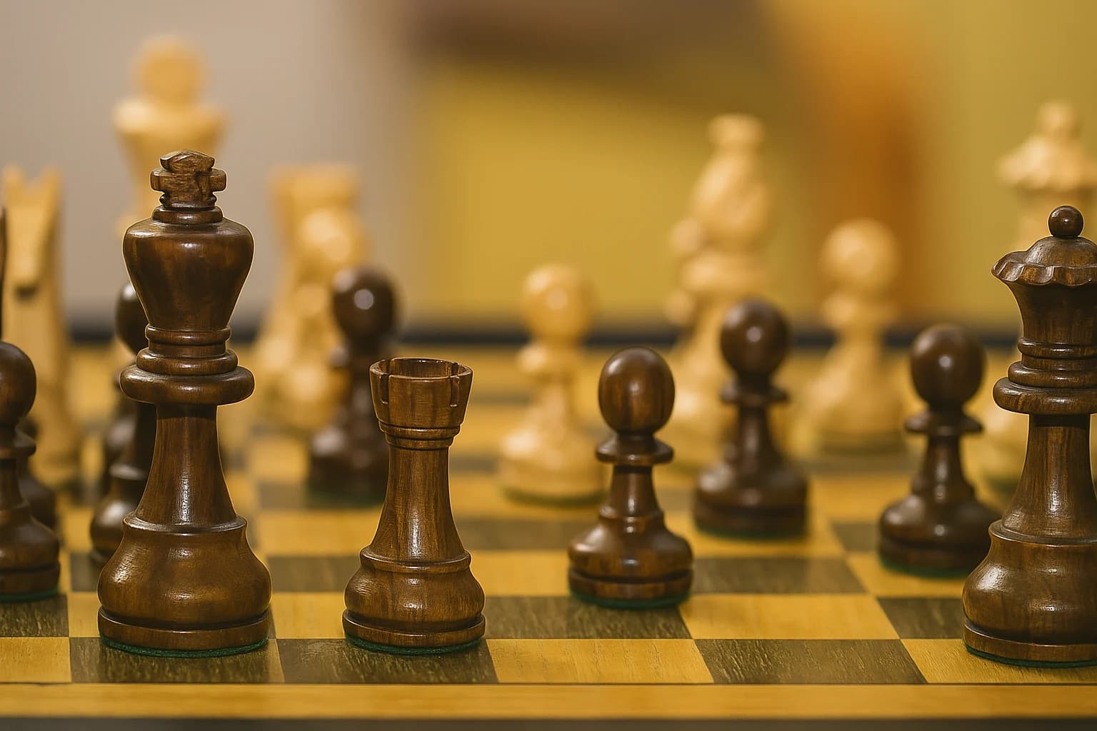 castling in chess — board setup example