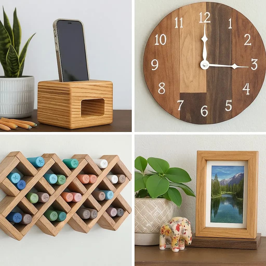 Wood Craft Ideas: small projects, handmade gifts, for adults, kids, to sell
